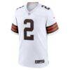 Shedeur Sanders Cleveland Browns Nike Game Jersey - White - Side View