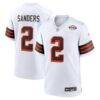 Shedeur Sanders Cleveland Browns Nike Alternate Game Jersey - White - Front View