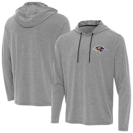 Baltimore Ravens Antigua Changeover Hoodie - - Front View