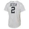 Derek Jeter New York Yankees Nike Youth Home Replica Jersey - White - Detail View