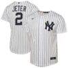 Derek Jeter New York Yankees Nike Youth Home Replica Jersey - White - Front View