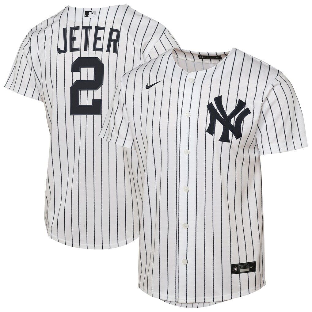 Derek Jeter New York Yankees Nike Youth Home Replica Jersey
