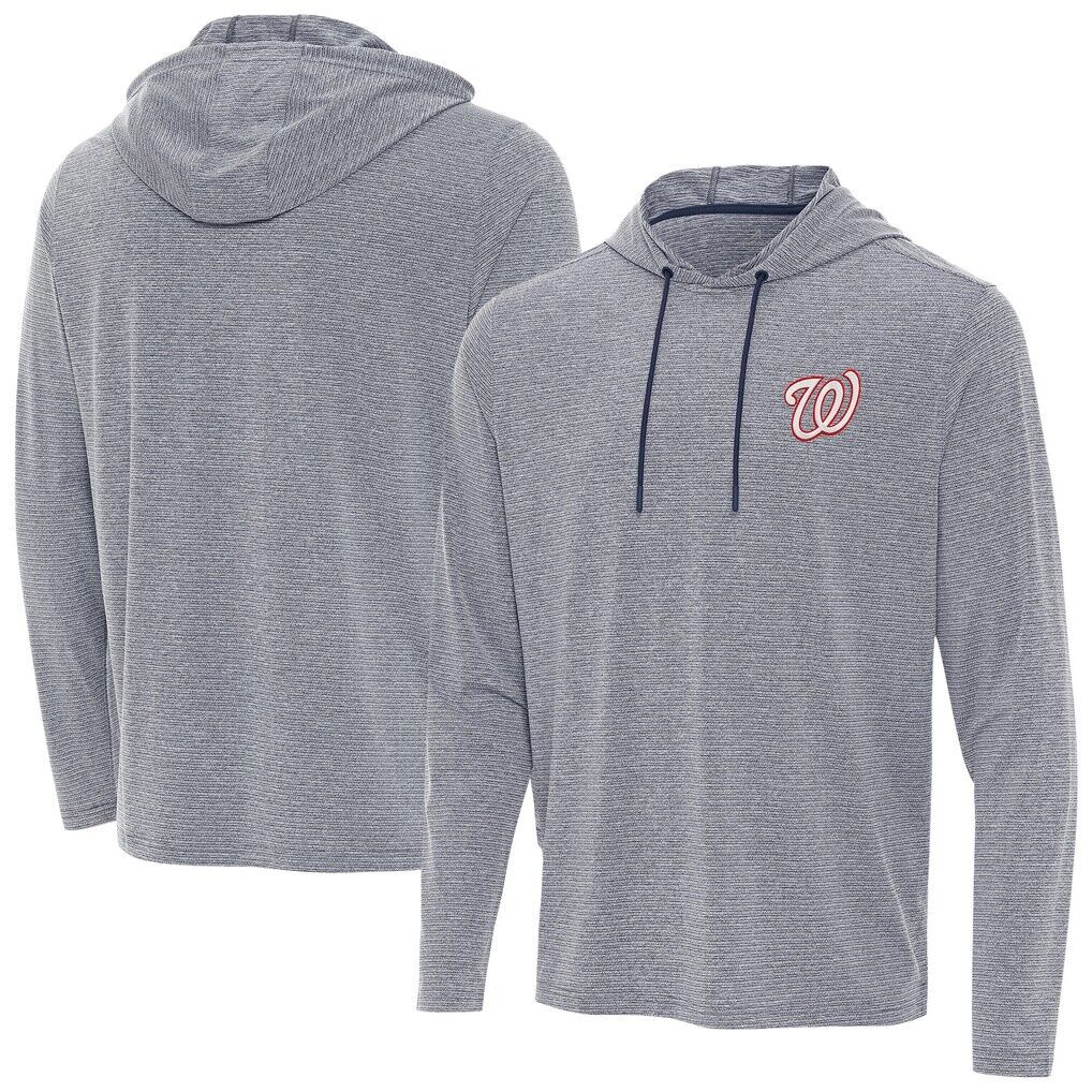 Washington Nationals Antigua Changeover Hoodie – Heather Navy