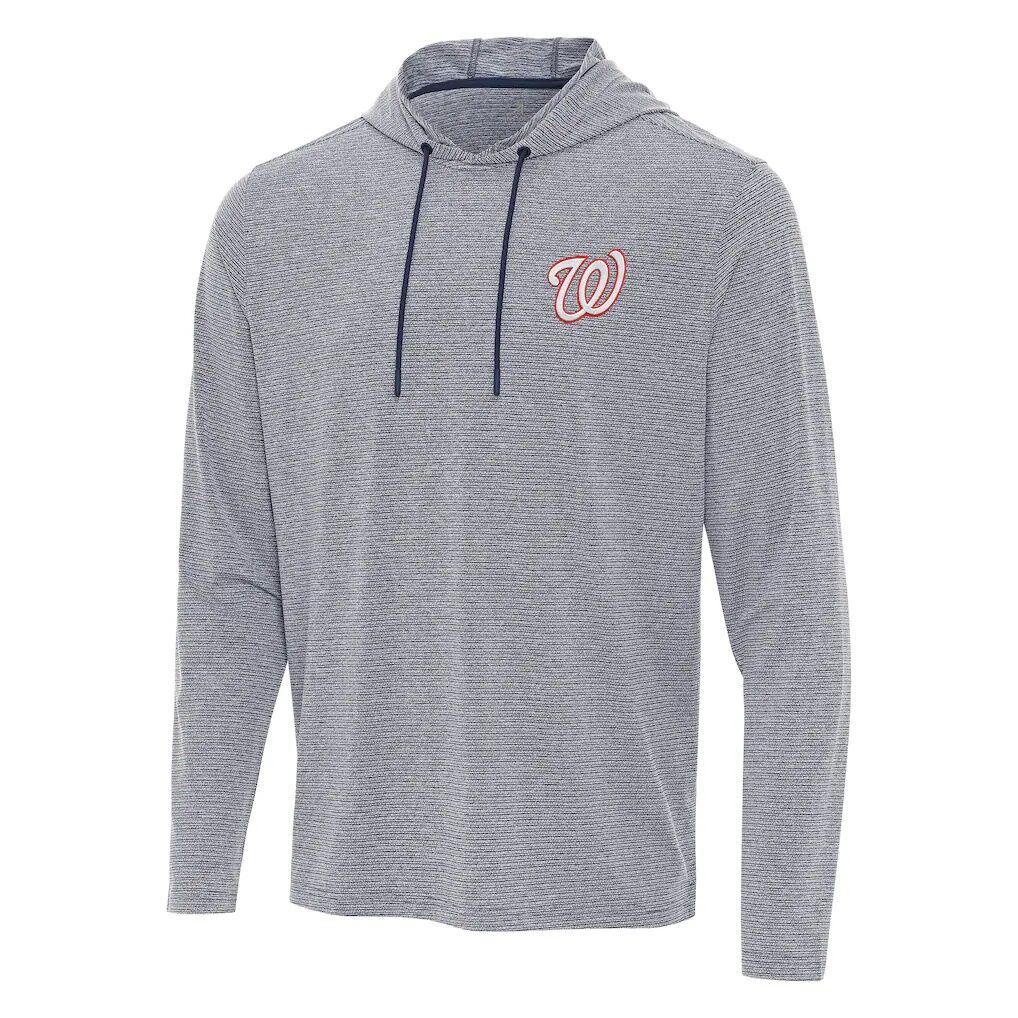 Washington Nationals Antigua Changeover Hoodie – Heather Navy