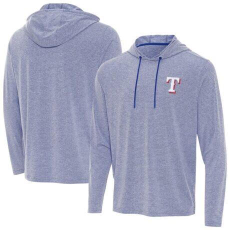Texas Rangers Antigua Changeover Hoodie - - Front View
