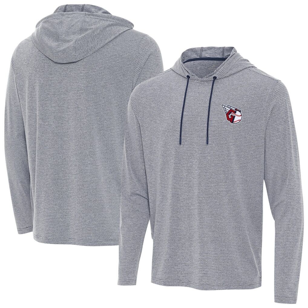 Cleveland Guardians Antigua Changeover Hoodie - Heather Navy
