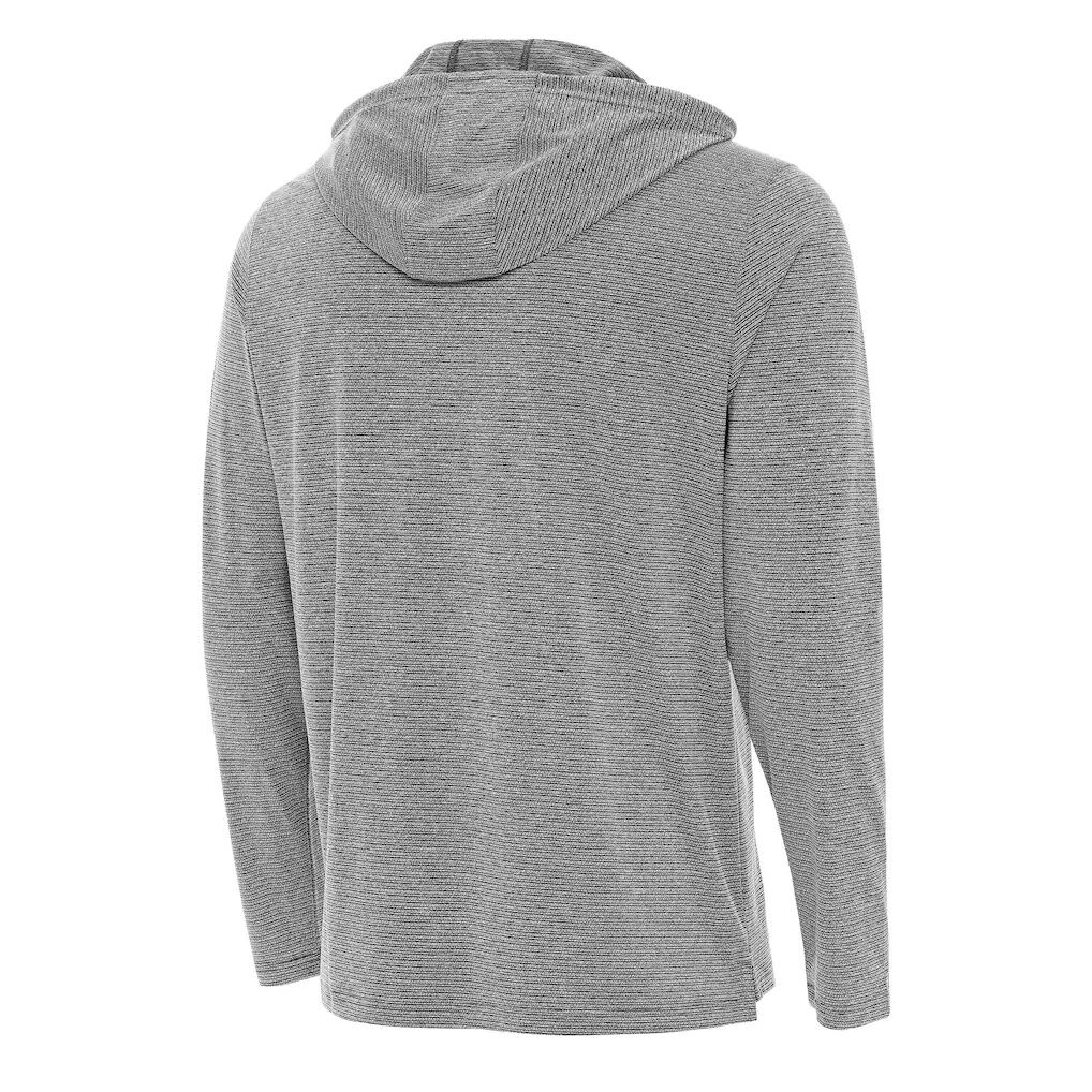 Cincinnati Reds Antigua Changeover Hoodie - Heather Black