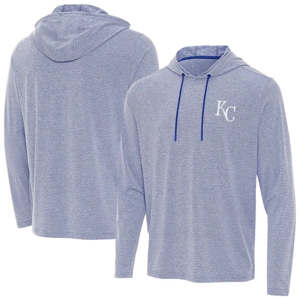 Kansas City Royals Antigua Changeover Hoodie - Heather Royal