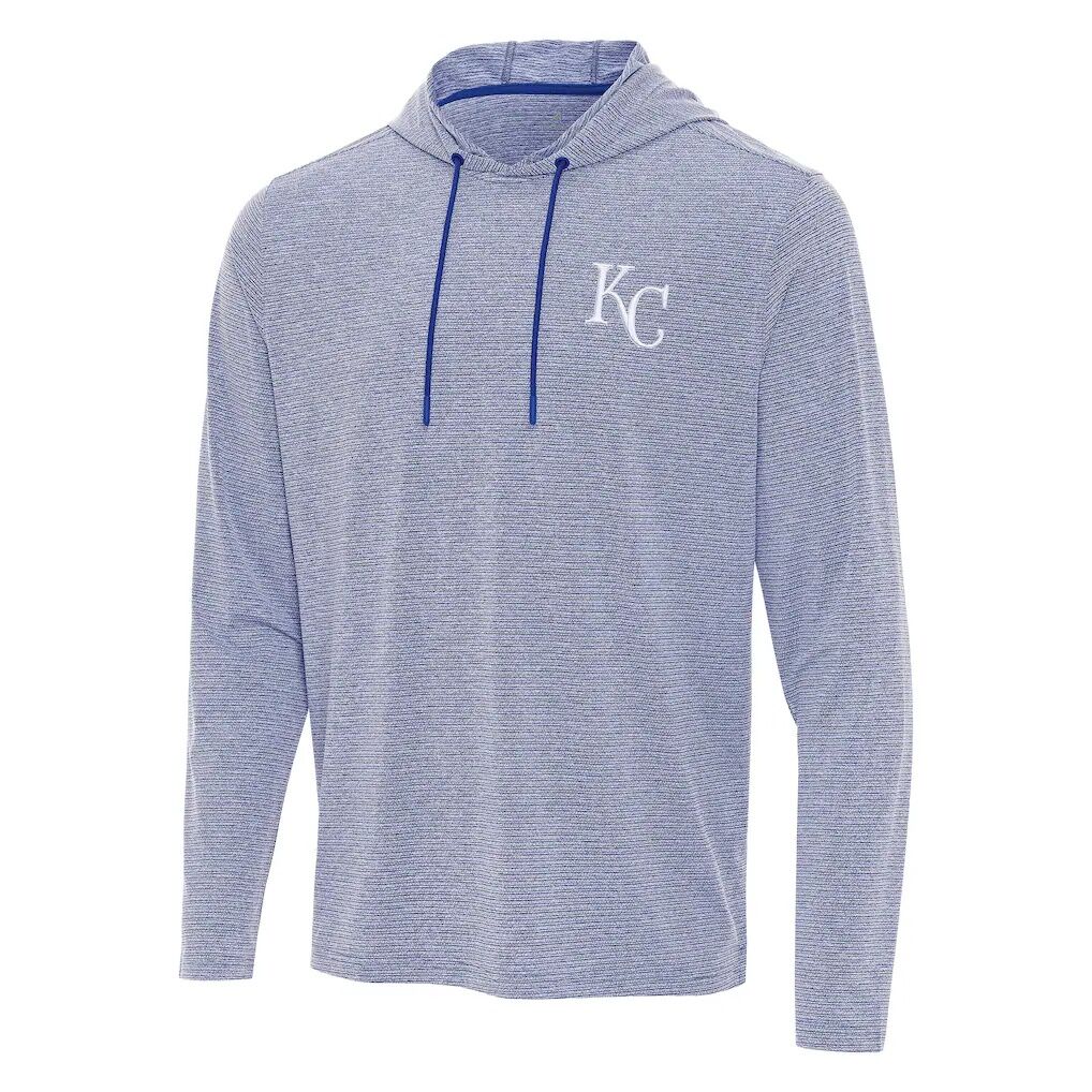 Kansas City Royals Antigua Changeover Hoodie - Heather Royal