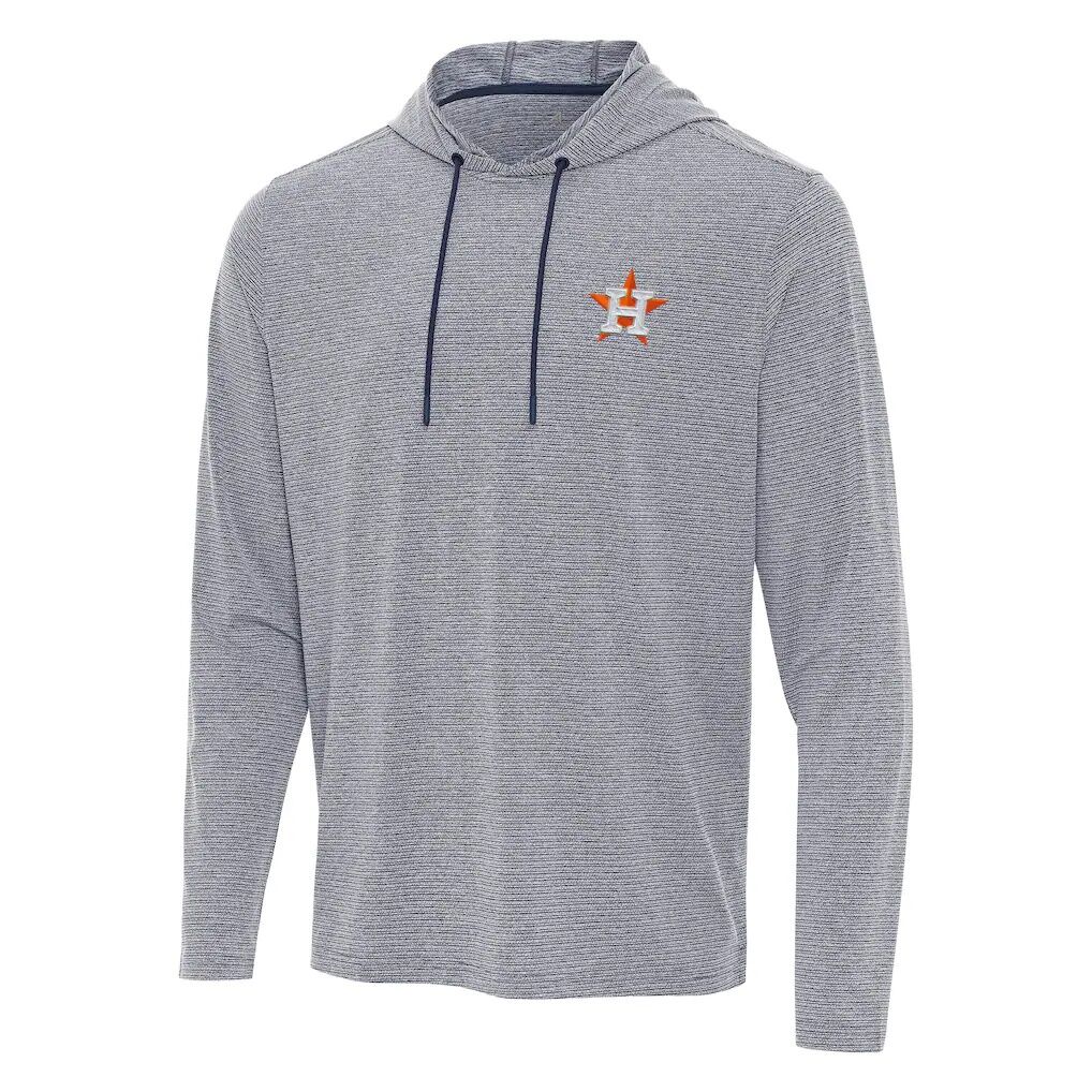 Houston Astros Antigua Changeover Hoodie - Heather Navy