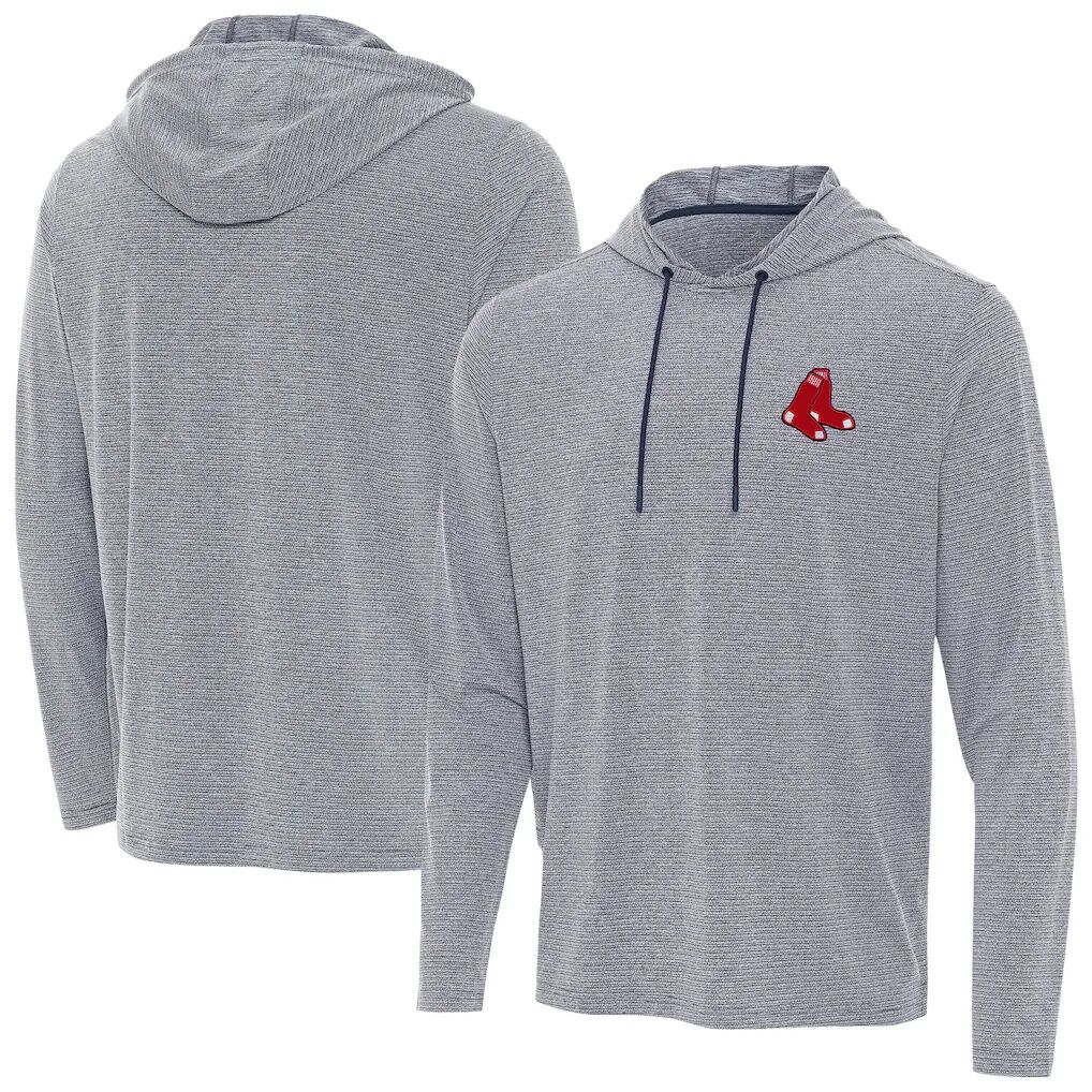 Boston Red Sox Antigua Changeover Hoodie - Heather Navy