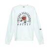 Chicago Blackhawks Hype and Vice Women's Action Mascot Oversized Sweatshirt - White - Front View