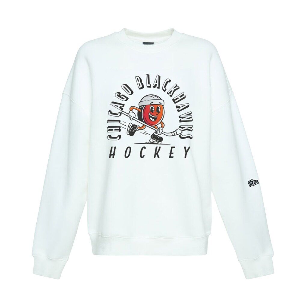 Chicago Blackhawks Hype and Vice Women's Action Mascot Oversized Sweatshirt