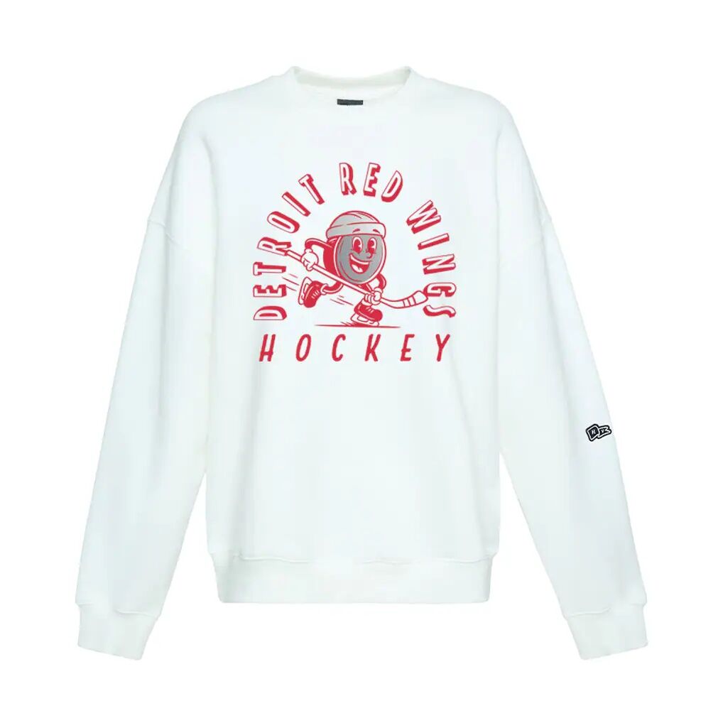 Detroit Red Wings Hype and Vice Women's Action Mascot Oversized Sweatshirt