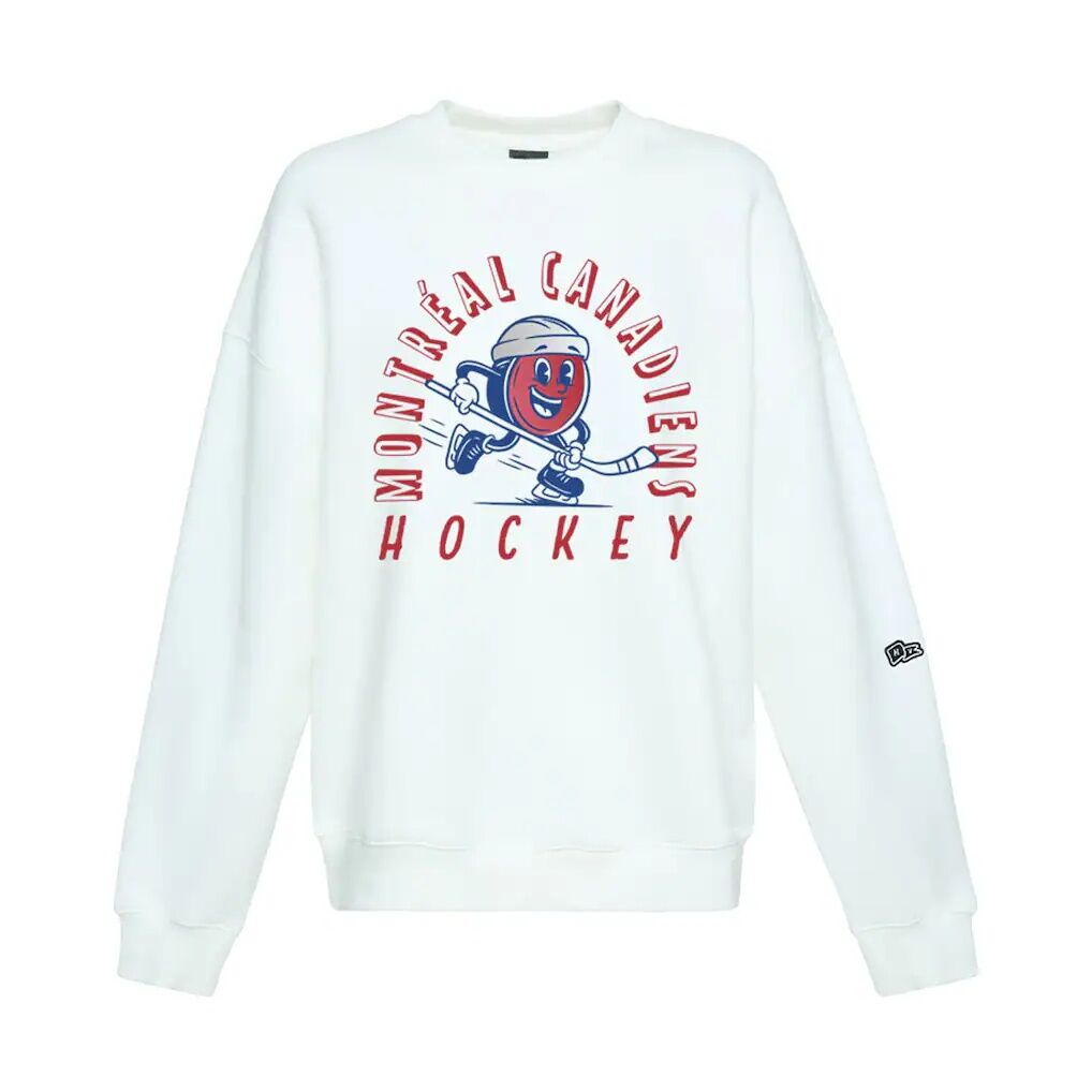 Montreal Canadiens Hype and Vice Women's Action Mascot Oversized Sweatshirt
