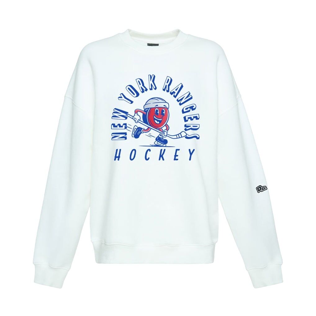New York Rangers Hype and Vice Women's Action Mascot Oversized Sweatshirt