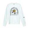 Pittsburgh Penguins Hype and Vice Women's Action Mascot Oversized Sweatshirt - White - Side View