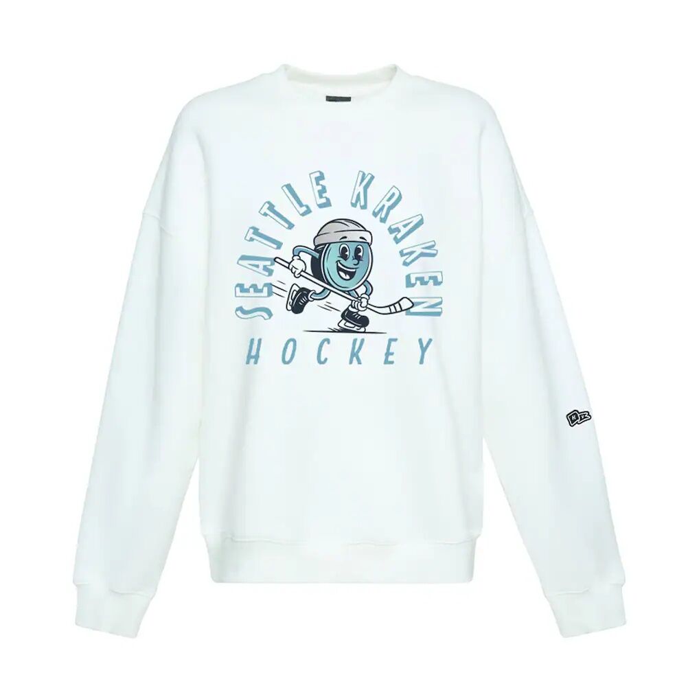 Seattle Kraken Hype and Vice Women's Action Mascot Oversized Sweatshirt