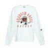 Anaheim Ducks Hype and Vice Women's Action Mascot Oversized Sweatshirt - White - Side View