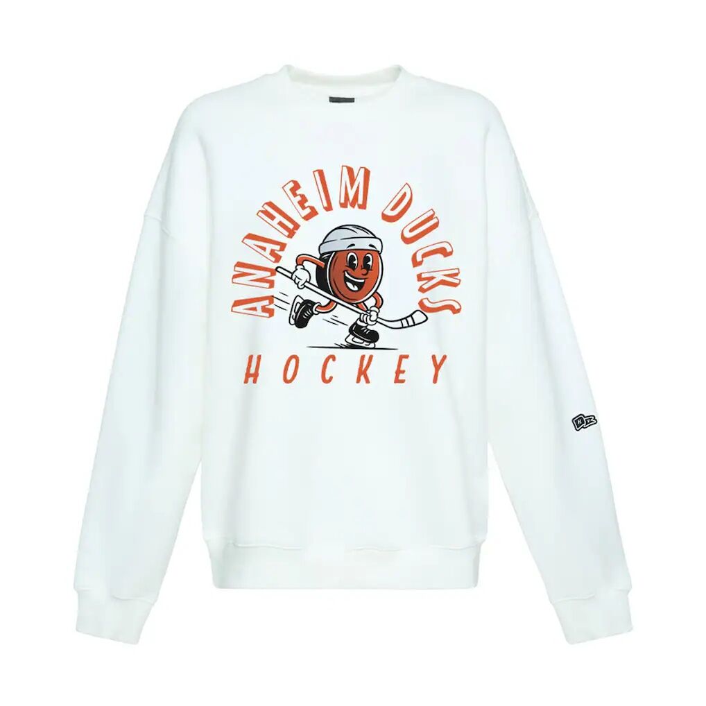 Anaheim Ducks Hype and Vice Women's Action Mascot Oversized Sweatshirt