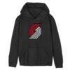 Portland Trail Blazers Outerstuff Preschool Primary Logo Hoodie - Black - Front View