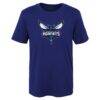 Charlotte Hornets Outerstuff Preschool Primary Logo T-Shirt - Purple - Front View