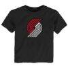 Portland Trail Blazers Outerstuff Infant Primary Logo T-Shirt - Black - Front View