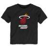Miami Heat Outerstuff Infant Primary Logo T-Shirt - Black - Front View