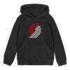Portland Trail Blazers Outerstuff Toddler Primary Logo Hoodie - Black - Front View