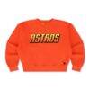 Houston Astros Aviator Nation x MLB Unisex Relaxed Tri-Blend Sweatshirt - Orange - Front View