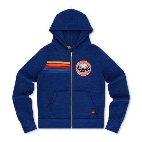 Houston Astros Aviator Nation x MLB Unisex Tri-Blend Full-Zip Hoodie - - Front View