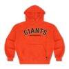 San Francisco Giants Aviator Nation x MLB Unisex Relaxed Tri-Blend Hoodie - Orange - Front View