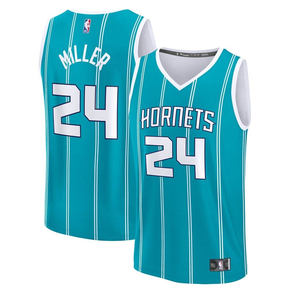 Brandon Miller Charlotte Hornets Fashion7 Fast Break Replica Jersey – Icon Edition
