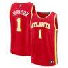 Jalen Johnson Atlanta Hawks Fashion7 Fast Break Replica Jersey - Red - Front View