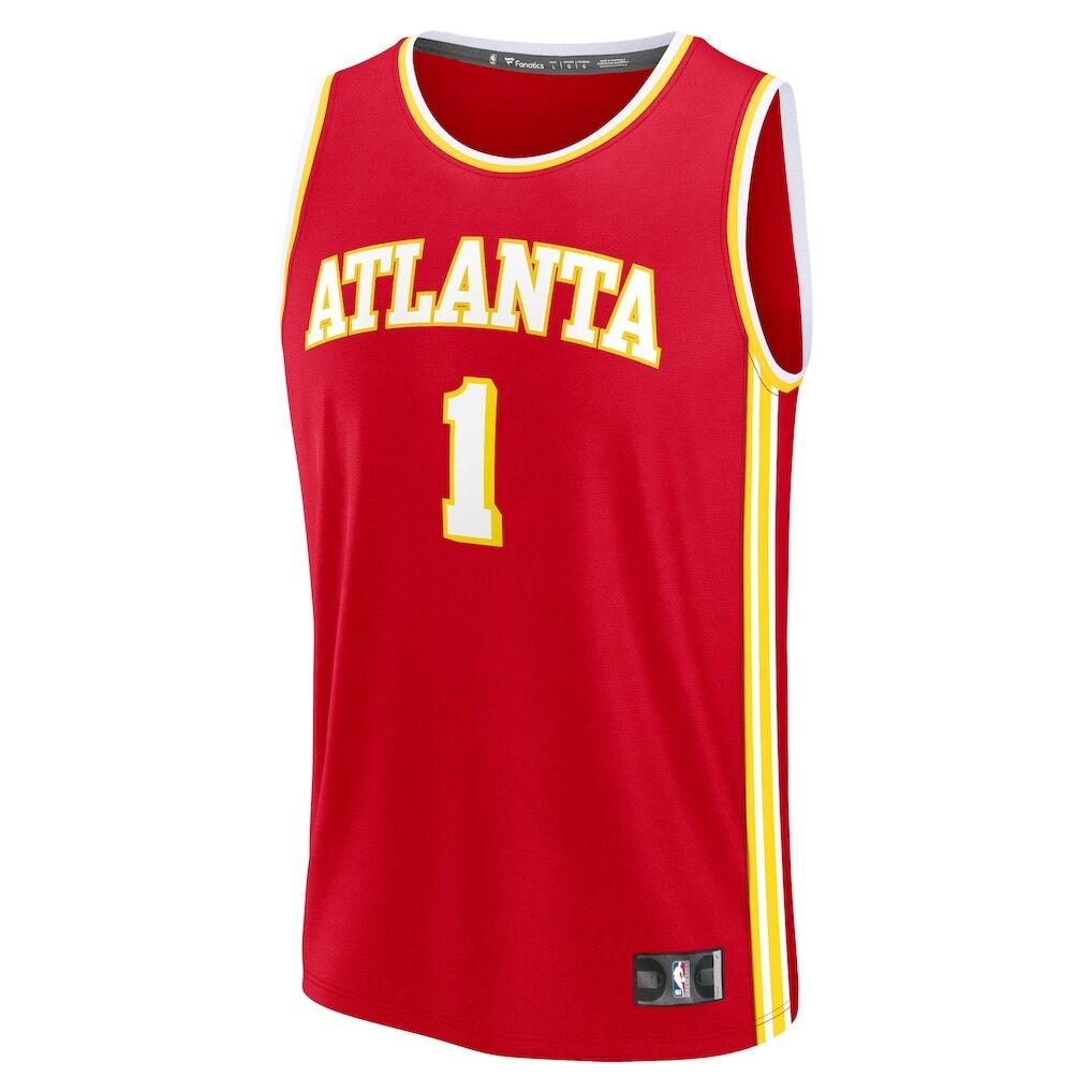 Jalen Johnson Atlanta Hawks Fashion7 Fast Break Replica Jersey - Icon Edition