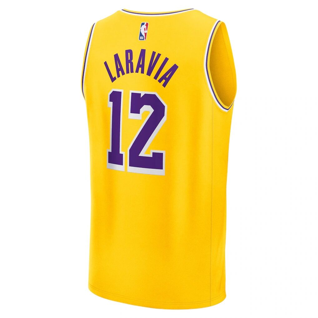 Jake LaRavia Los Angeles Lakers Fashion7 Fast Break Replica Jersey - Icon Edition