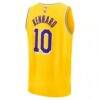 Luke Kennard Los Angeles Lakers Fashion7 Fast Break Replica Jersey - Gold - Detail View