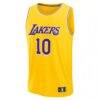 Luke Kennard Los Angeles Lakers Fashion7 Fast Break Replica Jersey - Gold - Side View