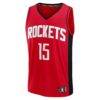 Reed Sheppard Houston Rockets Fashion7 Fast Break Replica Jersey - Red - Back View