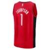Amen Thompson Houston Rockets Fashion7 Fast Break Replica Jersey - Red - Detail View