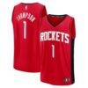 Amen Thompson Houston Rockets Fashion7 Fast Break Replica Jersey - Red - Front View