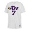 Pete Maravich Utah Jazz Mitchell & Ness Youth Hardwood Classics Name & Number T-Shirt - White - Side View