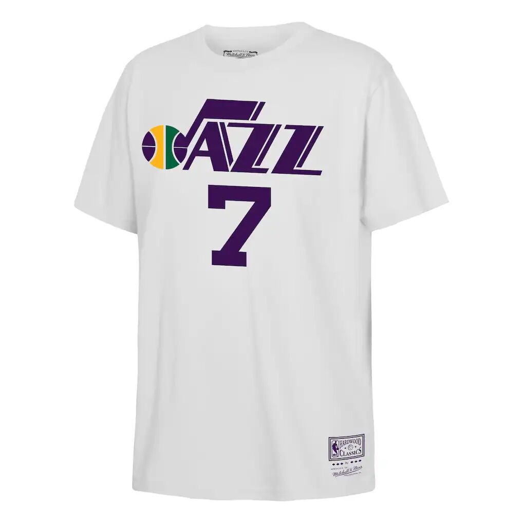 Pete Maravich Utah Jazz Mitchell & Ness Youth Hardwood Classics Name & Number T-Shirt