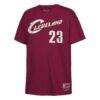 LeBron James Cleveland Cavaliers Mitchell & Ness Youth Hardwood Classics Name & Number T-Shirt - - Side View