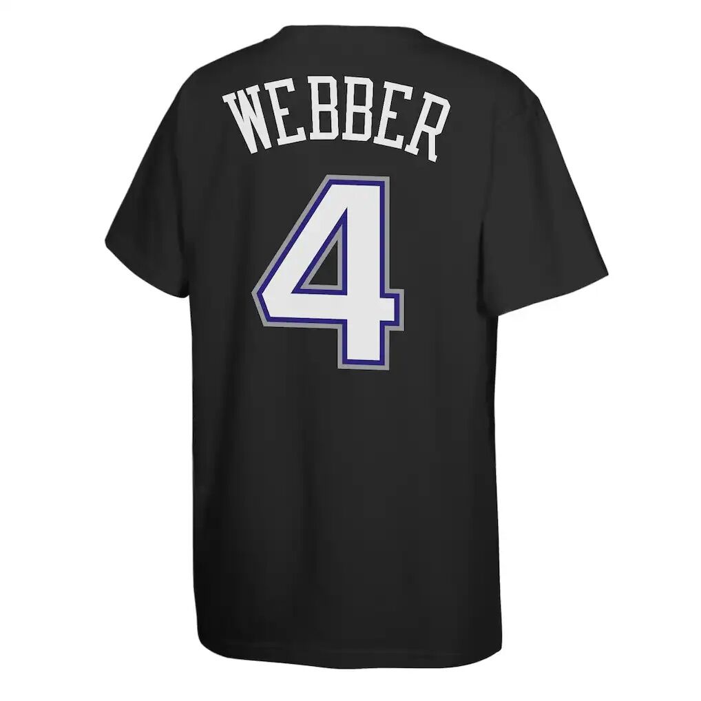 Chris Webber Sacramento Kings Mitchell & Ness Youth Hardwood Classics Name & Number T-Shirt