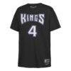 Chris Webber Sacramento Kings Mitchell & Ness Youth Hardwood Classics Name & Number T-Shirt - Black - Side View