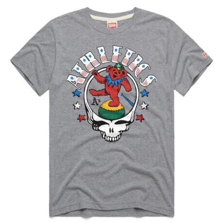 Athletics Homage Unisex MLB x Grateful Dead x Americana Tri-Blend T-Shirt