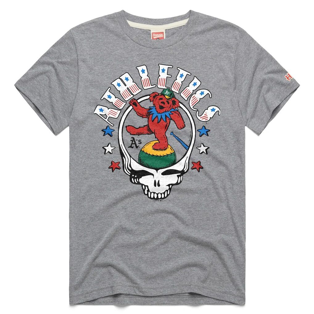 Athletics Homage Unisex MLB x Grateful Dead x Americana Tri-Blend T-Shirt