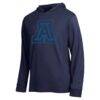 Arizona Wildcats Champion Tonal All-Star Long Sleeve Hooded T-Shirt - Navy - Side View
