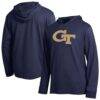 Georgia Tech Yellow Jackets Champion Tonal All-Star Long Sleeve Hooded T-Shirt - Navy - Front View